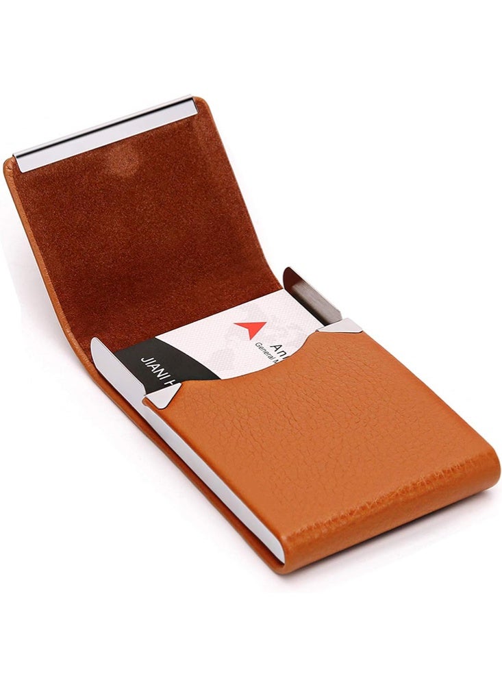 JOYBOS صندوق معدني لبطاقات العمل، حامل بطاقات عمل رفيع للغاية، مشبك حقيبة بطاقات، حامل بطاقات عمل احترافي مع إغلاق مغناطيسي - Image 4