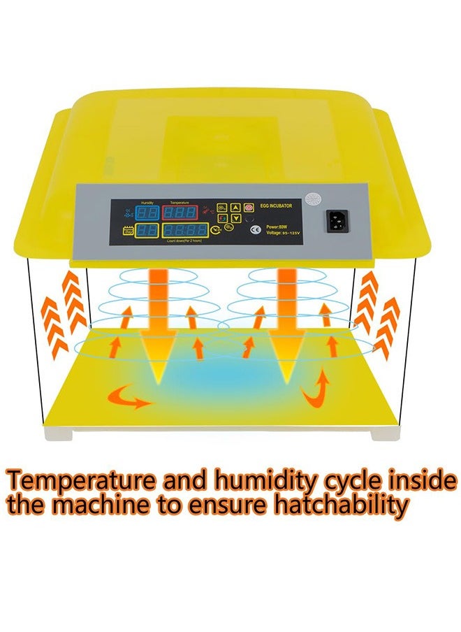 LEXIN - 48 Egg Incubator, Automatic Turning Digital Chicken Egg Hatcher, Temperature and Humidity Control with Digital Display for Hatching Chickens Ducks Goose and etc.. - Image 1