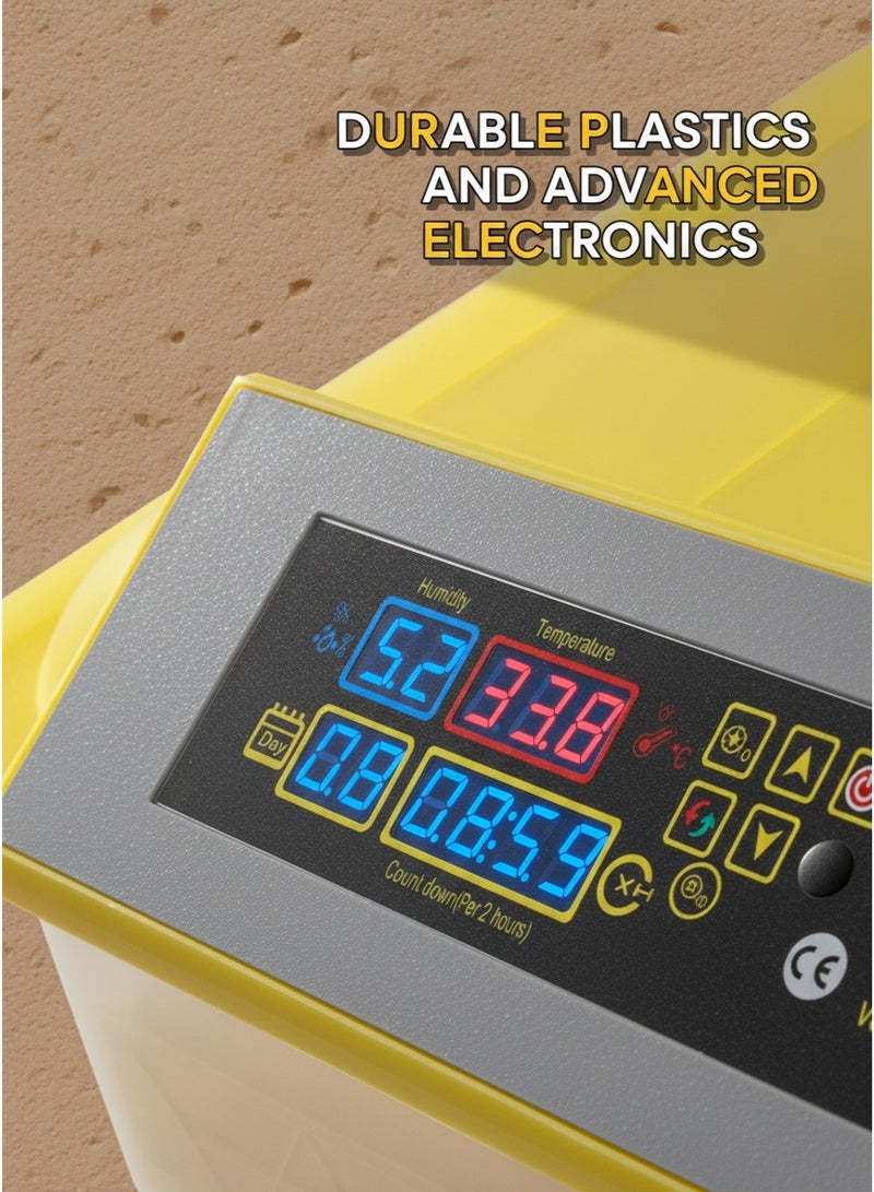 LEXIN 48 Egg Incubator, Automatic Turning Digital Chicken Egg Hatcher, Temperature and Humidity Control with Digital Display for Hatching Chickens Ducks Goose and etc.. - Image 3