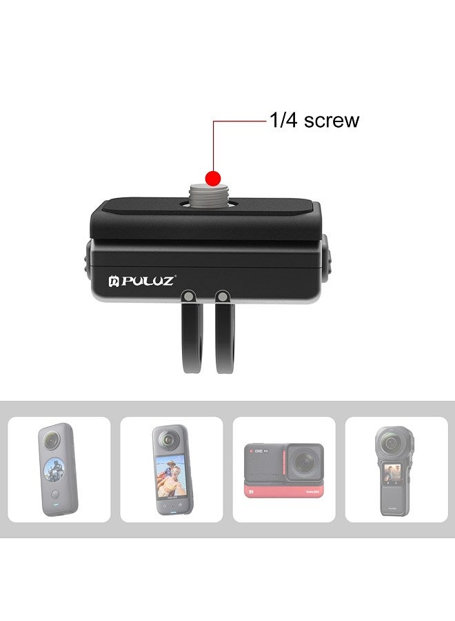 PULUZ Magnetic Quick Release Mount for Sports Camera Magnetic Adapter Mount Aluminum Alloy Replacement for Insta360 Ace/ Ace Pro  - Image 2