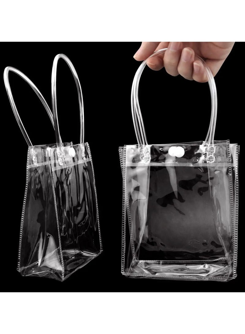 Generic Set of 10 Small Transparent Gift Bags, Perfect for Parties, Birthdays, and Special Celebrations  - Image 3