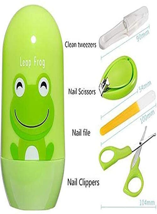 First Trend Baby, Infant and Toddler Grooming Nail Cutter Kit with Scissors/Baby Nail Clipper Safety Cutter & Manicure Pedicure Care Kit Pocket Size Nail Care Set (Green) - Image 4