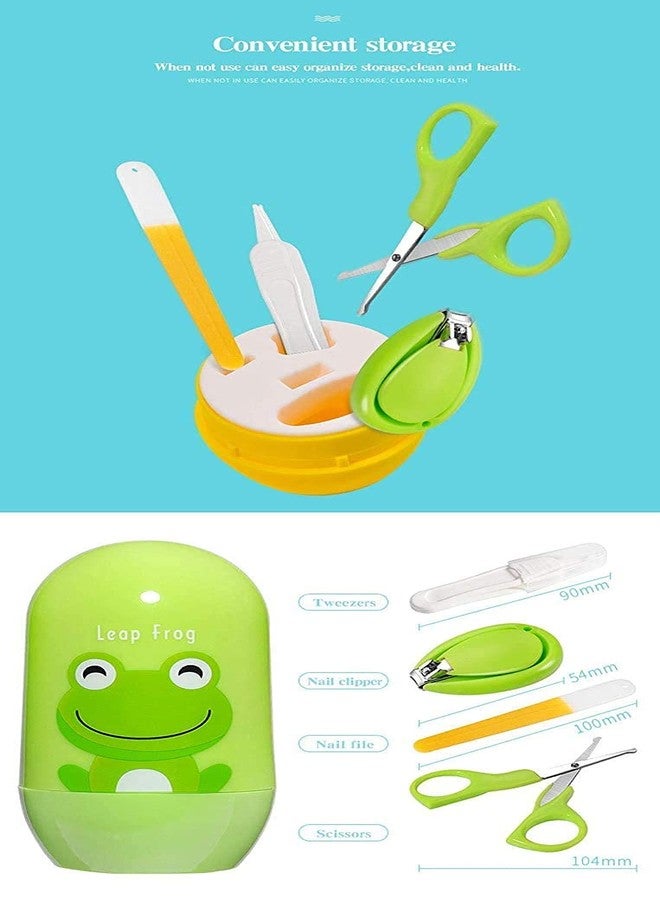First Trend Baby, Infant and Toddler Grooming Nail Cutter Kit with Scissors/Baby Nail Clipper Safety Cutter & Manicure Pedicure Care Kit Pocket Size Nail Care Set (Green) - Image 5