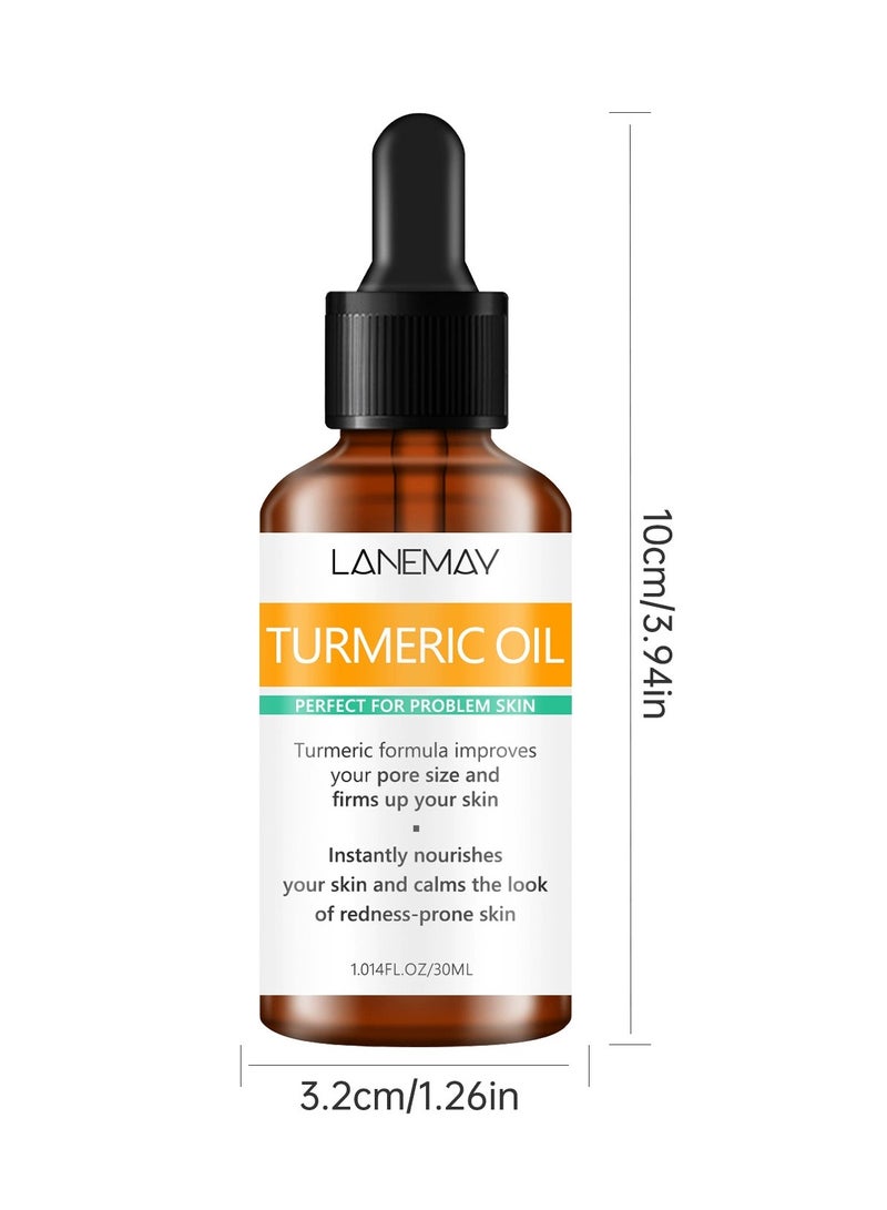 LANEMAY Turmeric Massage Oil – Face and Body Moisturizing Nourishing Essential Oil, Natural Skincare Treatment - Image 2