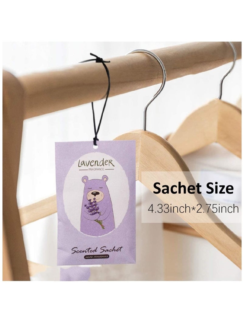 Captaintech Lavender Sachet 1 Box 12Pcs Cartoon Design Sachet Scent Drawer Freshener Car Fragrance Pendant Lasting Fragrance Deodorizer Freshener for Drawers and Closets Home Car Fragrance Product - Image 3