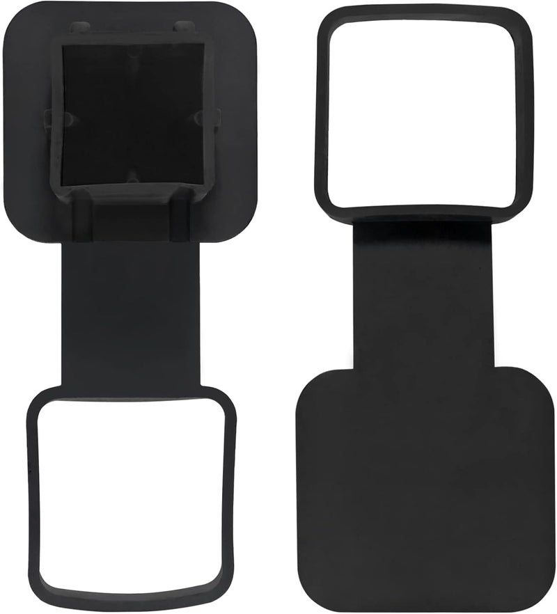 DORHEA 2PCS 2” Trailer Hitch Cover 2 inch Trailer Hitch Plug Tow Receiver Tube Plug Cap Hitch Receivers Cover Compatible with Class 3 4 5 GMC Toyota Ford Jeep Dodge Nissan Mercedes Benz BMW Polaris ATV UTV - Image 1