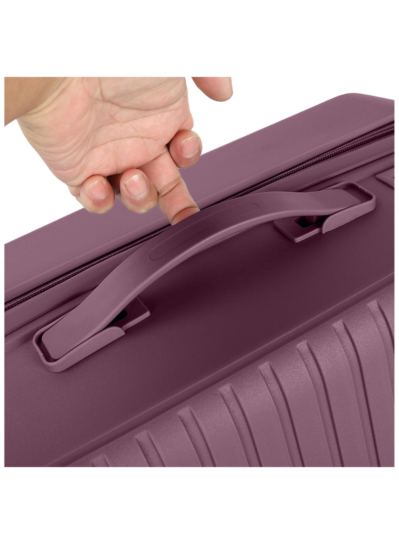 SENATOR Senator Unisex Expandable Hard Case Luggage Lightweight PP Fashion Trolley Luggage with 4 Double Spinner Wheel and Safe Zippers KH1006-Purple - Image 5