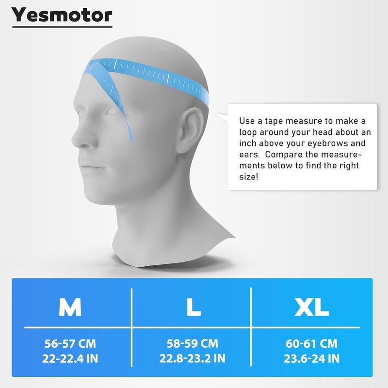 Yesmotor Baseball Style Cap Retro Motorcycle Helmet Unisex-Adult - DOT Approved - Image 5