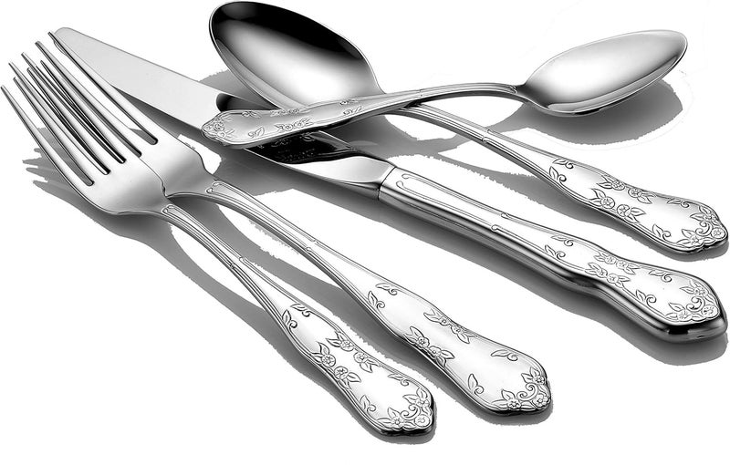 Liberty Tabletop Martha Washington 45piece 1810 Flatware Set for 8 Includes Serving Pieces Made in USA - Image 3