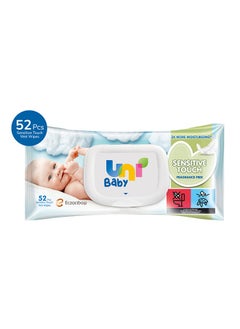 Sensitive Touch Baby Wet Wipes - Fragrance Free 52 pcs - Alcohol & Paraben Free for Sensitive Skin