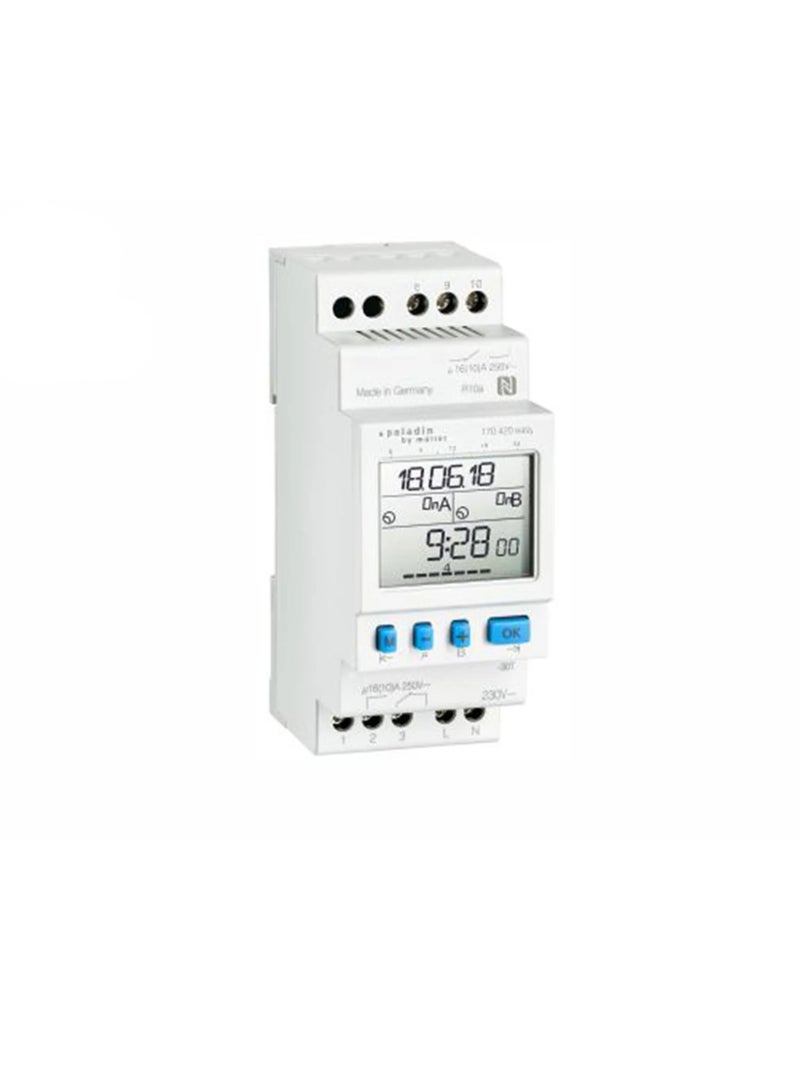 Weekly Programmable Timer Digital 230V Din Rail 170410 Hugo Muller  - Image 1