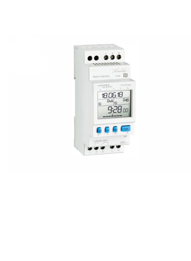 Weekly Programmable Timer Digital 230V Din Rail 170410 Hugo Muller  - Image 2