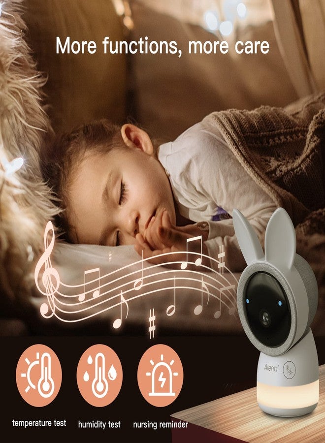 ARENTI Baby Mnitor 3T with 360° View, 2K Temp & Humidity Sensor, Night Vision & Two-Way Audio - Image 5