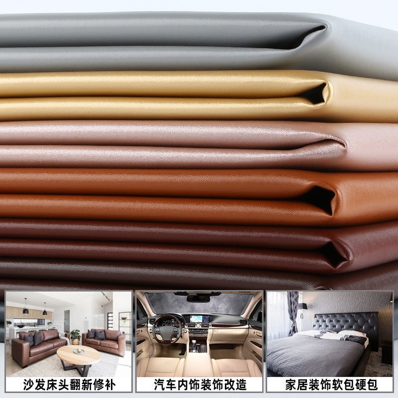 Nappa Grain Adhesive Self-Adhesive Leather Plain Sofa Seat Patch Bedside Refurbished Car Interior Modification - Image 5