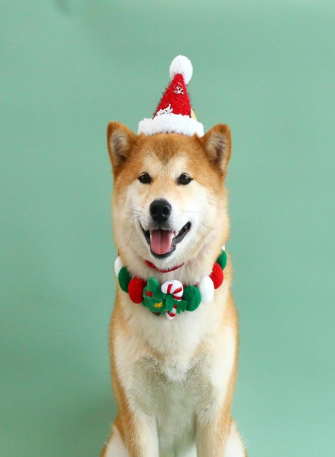 YOOLEETC Christmas Dog Cat Scarf | Christmas Dog Cat Neck Collar | Cat Dog Saliva Towel & Pet Dress-Up Accessories and Pet Parties Dress (Type E) - Image 4