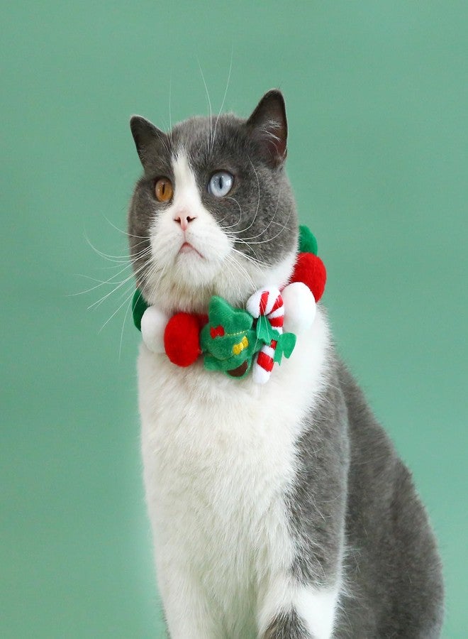 YOOLEETC Christmas Dog Cat Scarf | Christmas Dog Cat Neck Collar | Cat Dog Saliva Towel & Pet Dress-Up Accessories and Pet Parties Dress (Type E) - Image 5