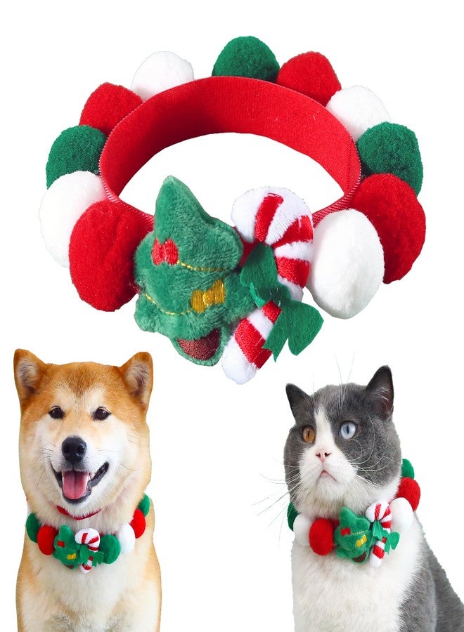 YOOLEETC Christmas Dog Cat Scarf | Christmas Dog Cat Neck Collar | Cat Dog Saliva Towel & Pet Dress-Up Accessories and Pet Parties Dress (Type E) - Image 1