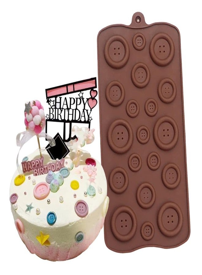 TOPBSFARNY DIY Candy Silicone Mold, Fondant Mold, Chocolate Mold, Candies Craft Chocolate Chip Pudding Cupcake Cake Topper Decoration Cake Decoration tool 3 Sizes Epoxy Mold - Image 1