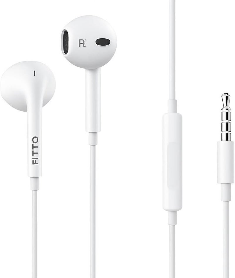 Fitto Earphones AUX Cable 3.5mm Audio Wire for Smartphones, Tablets & Cars - Image 1