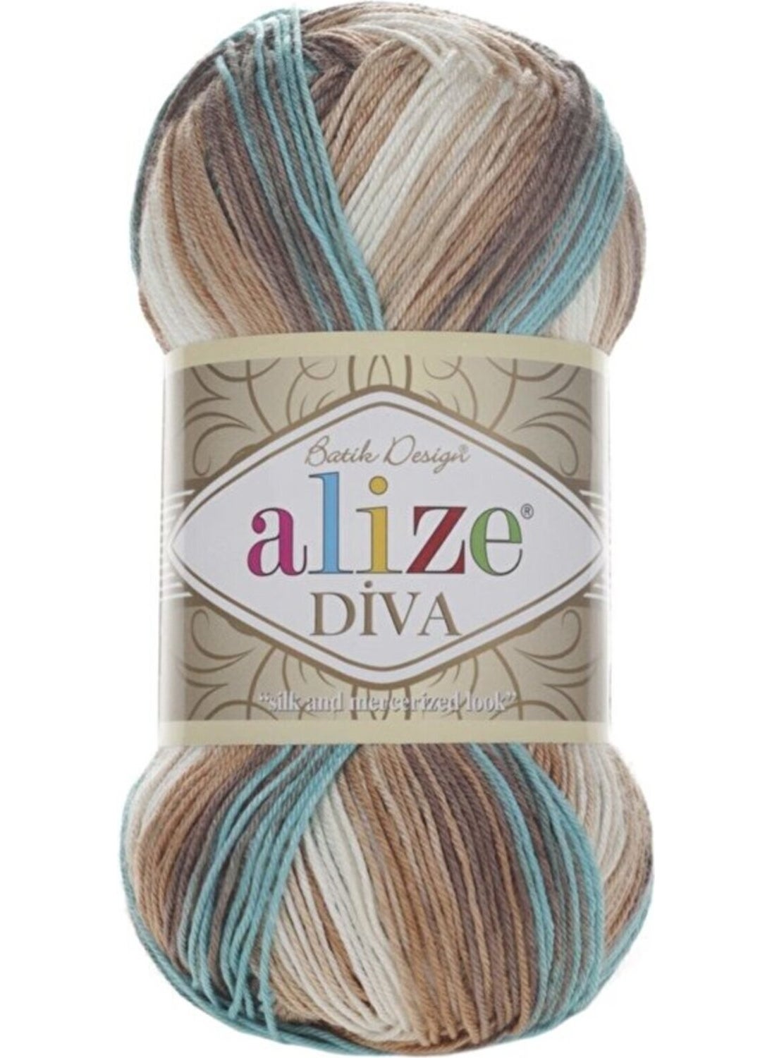 ALIZE 5 Pieces Diva Batik Mercerized Yarn Summer Bikini Bustier Blouse Knitting Yarn 4603 