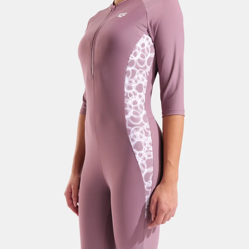 Arena Blue Women's Slimkini 3/4 One-Piece Swimsuit for Women | Best Price UAE