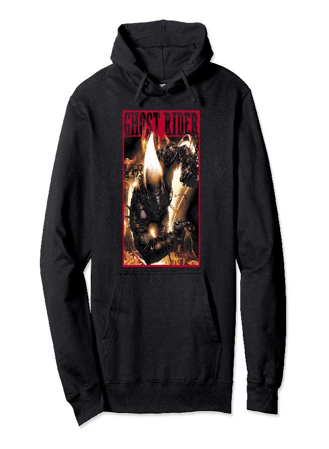 Marvel Ghost Rider Fury Pullover Hoodie - Image 5