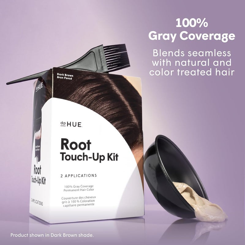 dpHUE Root Touch-Up Kit, Dark Blonde - Permanent Hair Color for Gray Coverage - Includes Two Applications - Paraben, SLS & SLES Sulfate Free - Leaping Bunny Certified - Image 3