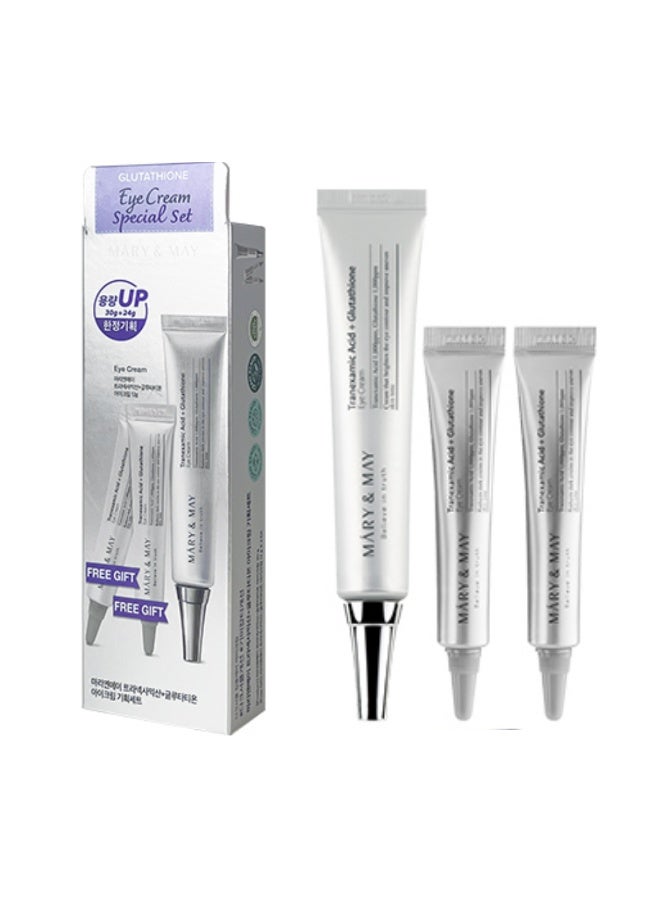 Mary Meyer MARY & MAY Glutathione Eye Cream Special Set (30g + 2×12g) - Image 1