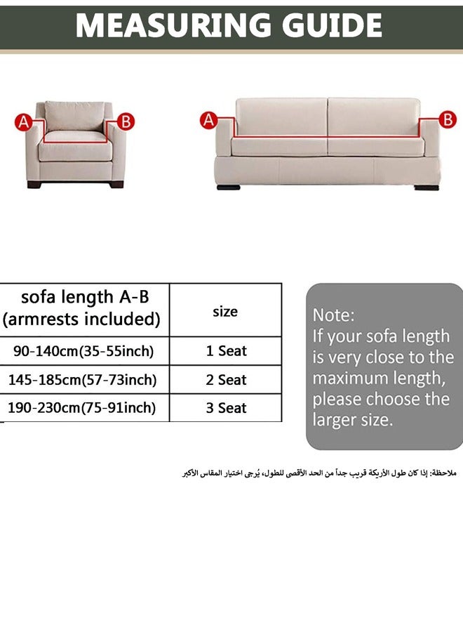 KINGMAZI High Elastic Couch Cover with Skirt,Stretch Sofa Slipcover Furniture Protector Washable Soft Sofa Cover for Living Room Elastic Fabric Sofa Cover with Skirt,Anti Slip Anti Dust Sofa Slipcover, For Living Room Bed Room For 2 Seater Sofa - Image 5