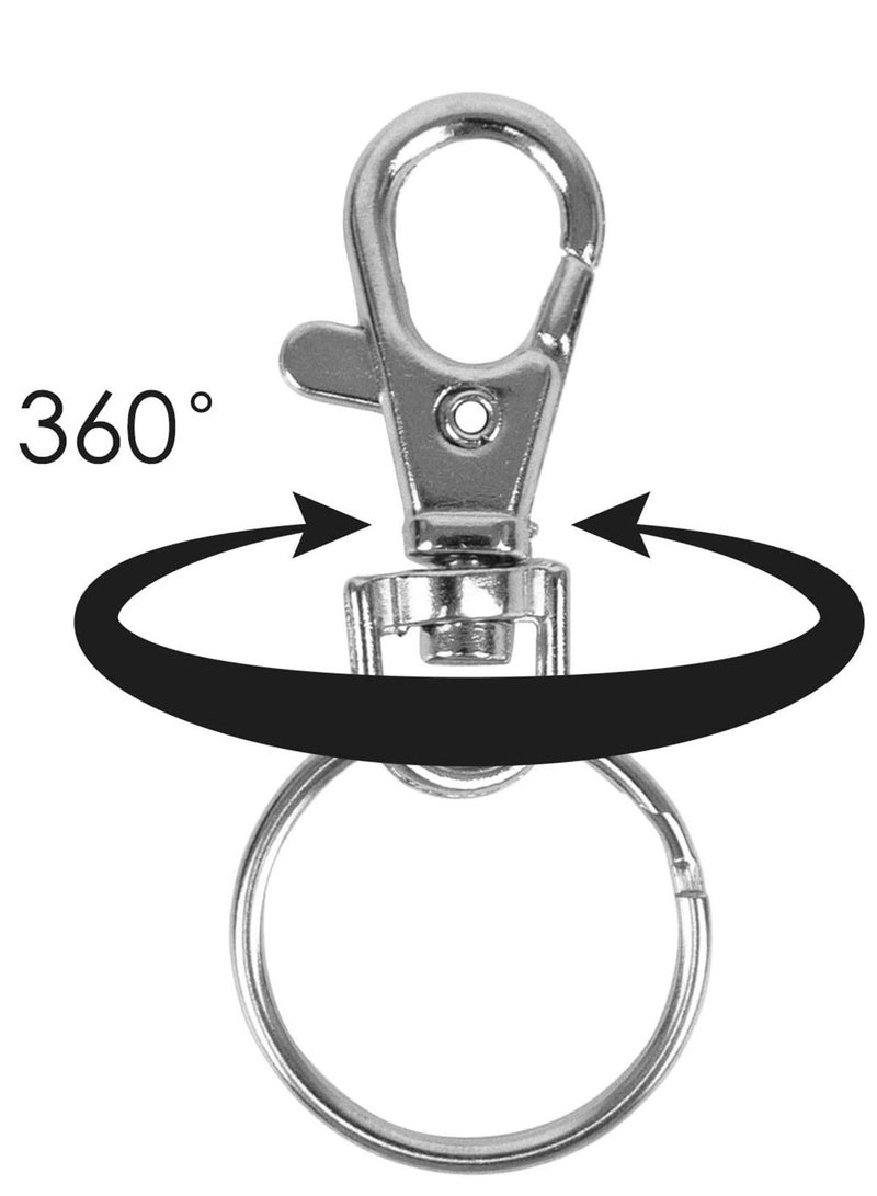 Zikra 20 PCS Metal Keyring, Carabiner Clip Keychains Lobster Clasps Swivel Clips Key Chain for Men Women - Image 4