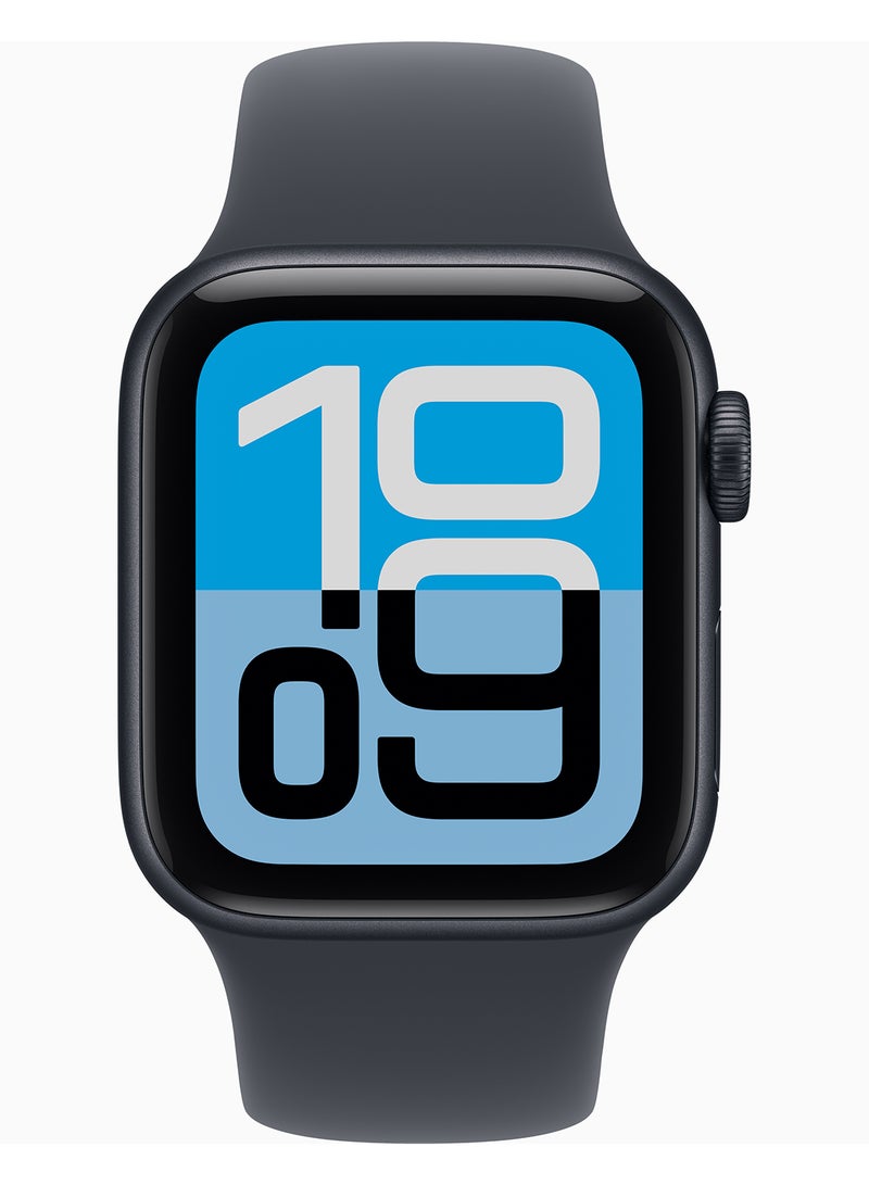 ابل  ساعة آبل SE 3 GPS 40 مم (نسخة TDRA) علبة ألمنيوم منتصف الليل مع - Image 2