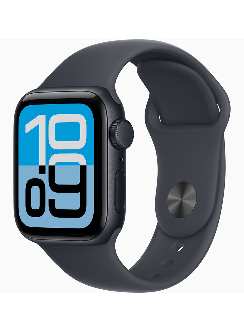 ابل  ساعة آبل SE 3 GPS 40 مم (نسخة TDRA) علبة ألمنيوم منتصف الليل مع - Image 1