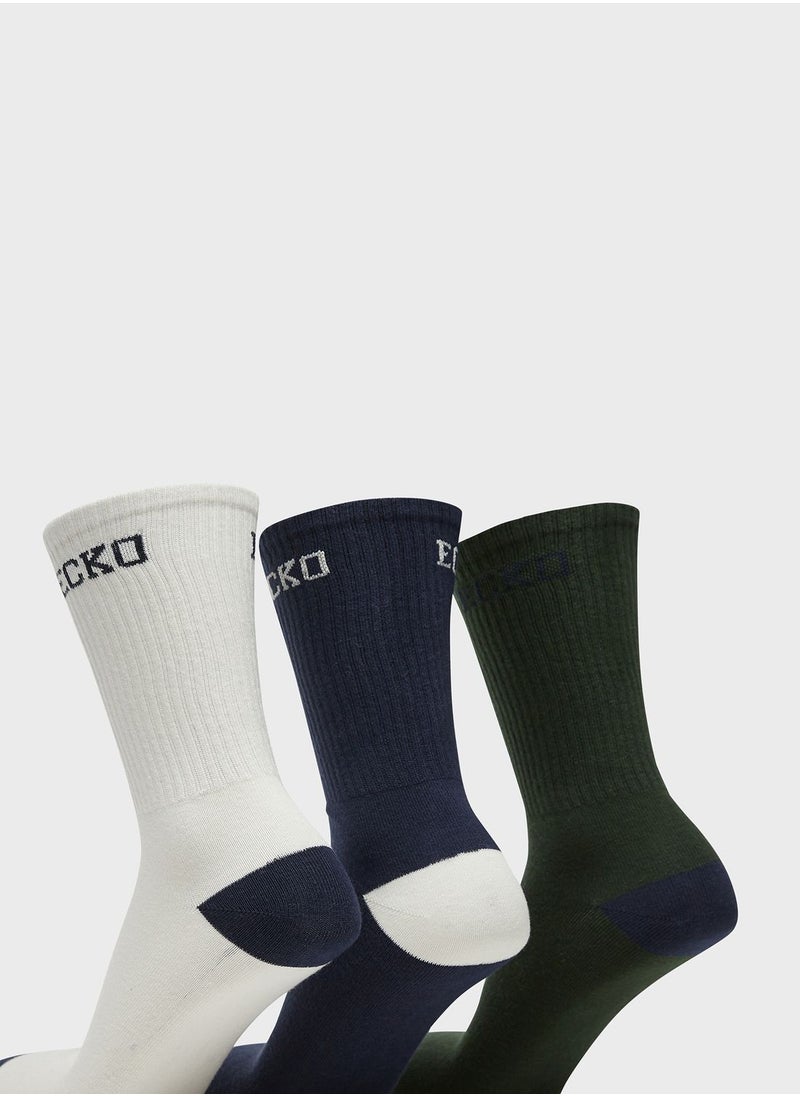 Ecko Unltd. - 3 Pack Logo Crew Socks - Image 1