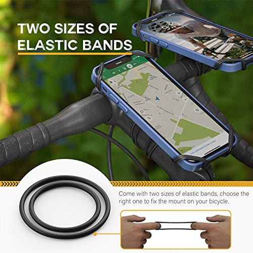 TUSITA توسيتا 2 في 1 حامل دراجة سريع الإطلاق، متوافق مع Garmin Edge GPS، آيفون 14 13 12 برو ماكس، سامسونج جالاكسي نوت 20 S21 ألترا جميع الهواتف من 4.7"-6.9" - ملحقات ركوب الدراجات - Image 3