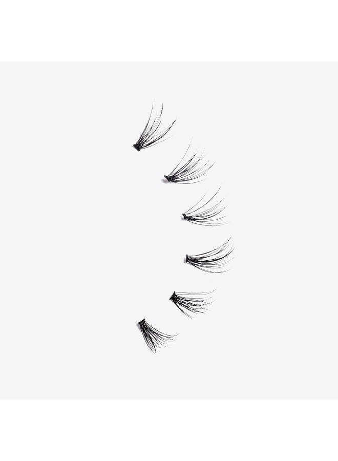 KISS Lash Couture Faux Mink Lash Extensions, Style 'Venus', Exclusive Flat-Band Technology, Short & Medium Length, 60 Individual Lash Clusters, Glue On Lashes - Image 4