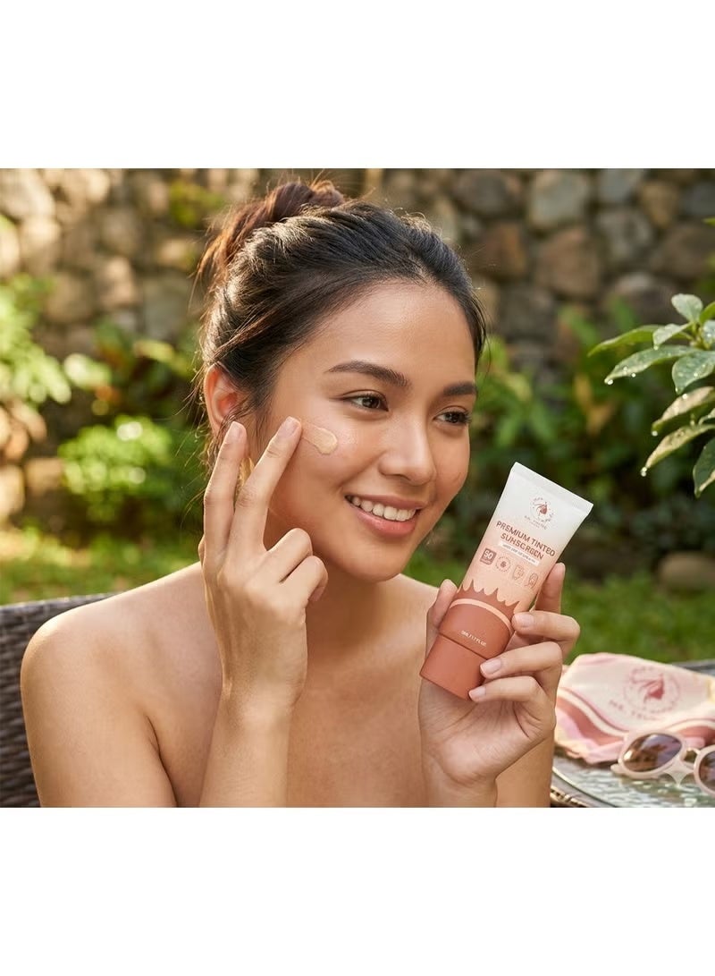 Ms Tsung Essentials MS. TSUNG Premium Tinted Sunscreen SPF 50 PA+++, Lightweight Daily Face Sun Protection Cream, 50g - Image 3