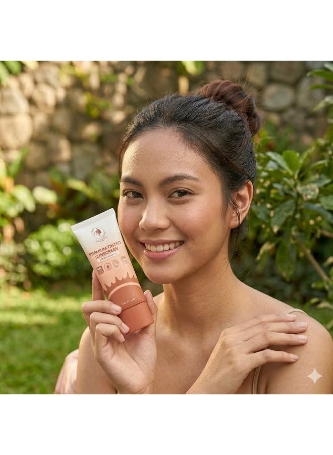 Ms Tsung Essentials MS. TSUNG Premium Tinted Sunscreen SPF 50 PA+++, Lightweight Daily Face Sun Protection Cream, 50g - Image 2