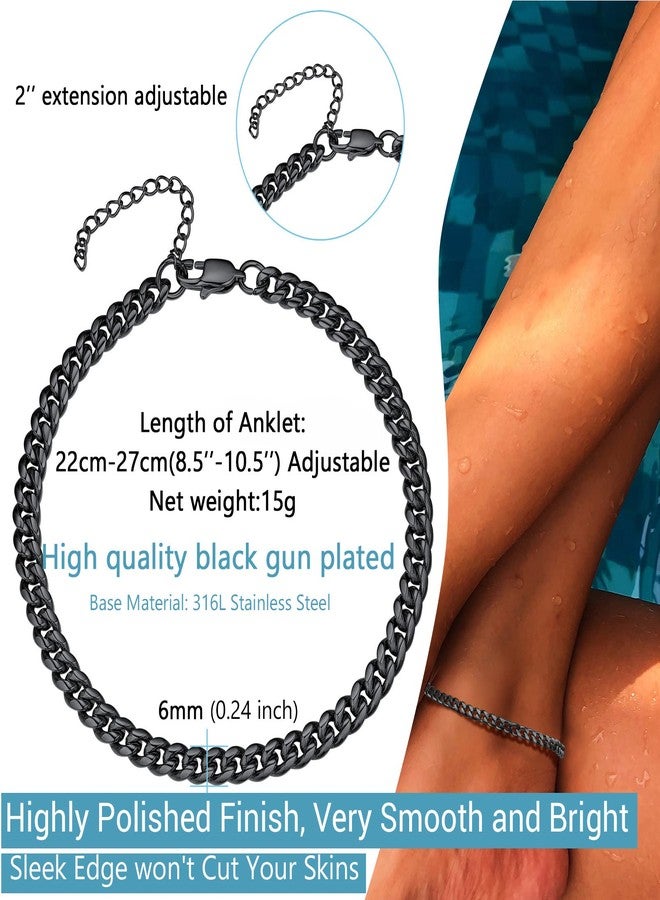 PROSTEEL Stainless Steel Chain Anklets for Men Women, Silver/Gold Tone, Ankle Bracelets Hypoallergenic, 8-10.5 Inch Adjustable, Come Gift Box, Metal - Image 3