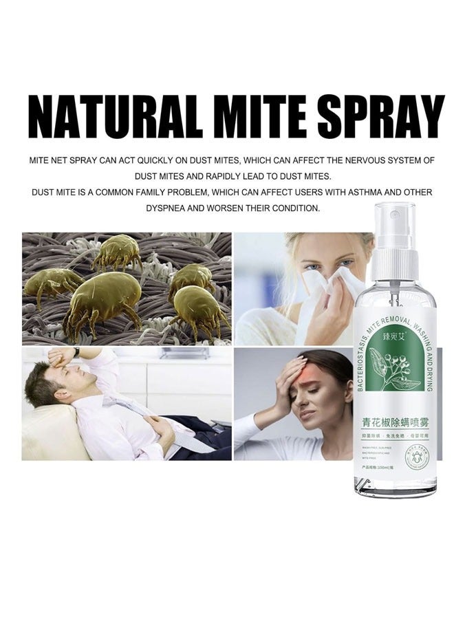Generic Mite Exterminating Bedbug Killer Pet Cleaner Allergy & Asthma Relief   Removes Dust Mites from Home Bed Pet Bedding  Eliminates Flea Bedbug Mite  Pet & Children Friendly  Long-lasting Spray  100ml  - Image 3