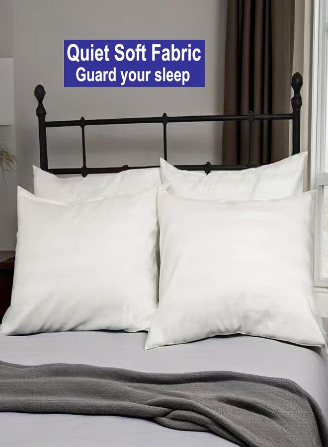LEISUREWEEK Pillow Cases Queen Size - 4 Pack Pillow Covers Bed Pillow Protectors with Zipper, Luxury Hotel Quality White Stripped Pillowcases, Soft Breathable, Easy Care - Image 3
