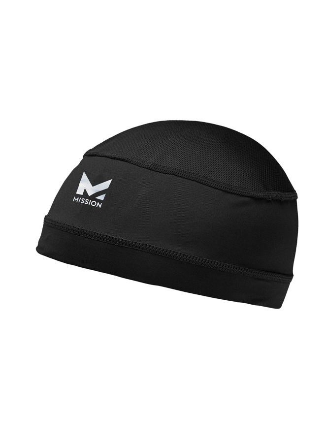 Mission Cooling Helmet Liner Skull Cap - Cools When Wet Liner for Helmets and Hats - UPF 50 Sun Protection, Black, One size - Image 1