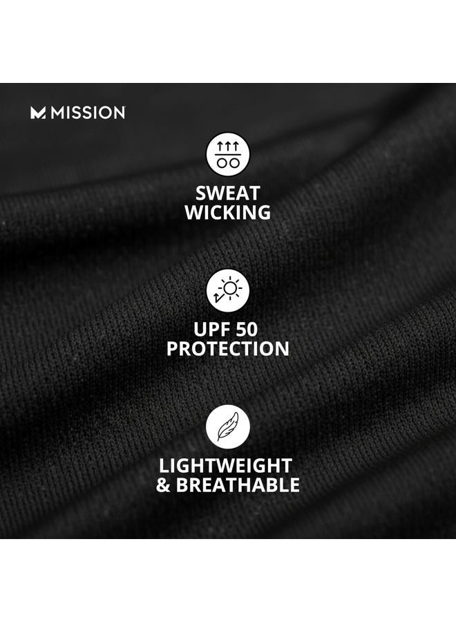 Mission Cooling Helmet Liner Skull Cap - Cools When Wet Liner for Helmets and Hats - UPF 50 Sun Protection, Black, One size - Image 3