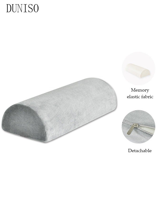 DUNISO Half Moon Pillow，Multifunctional Knee Pillow, Memory Foam Leg Pillows,Soft Yet Firm，Reduce Neck Spine Back Hip Ankle Stress，for  Sleeping On Back or Side - Image 3