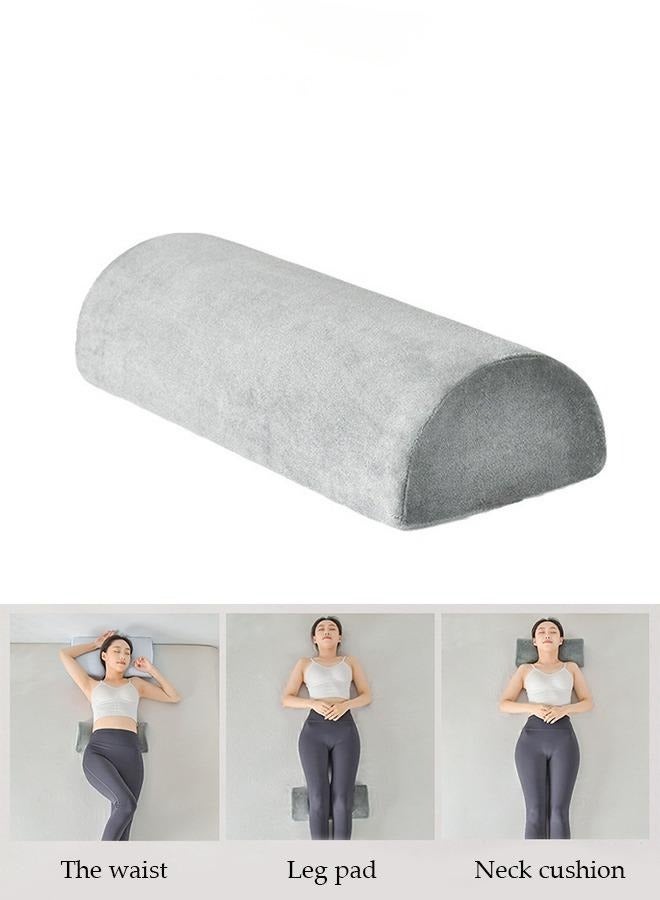 DUNISO Half Moon Pillow，Multifunctional Knee Pillow, Memory Foam Leg Pillows,Soft Yet Firm，Reduce Neck Spine Back Hip Ankle Stress，for  Sleeping On Back or Side - Image 1