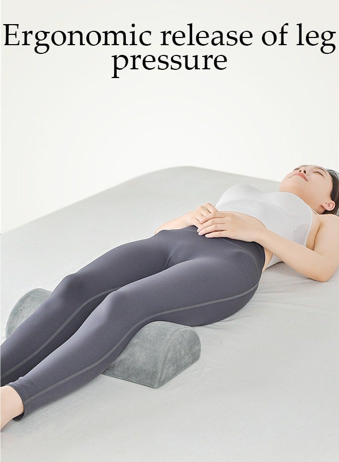 DUNISO Half Moon Pillow，Multifunctional Knee Pillow, Memory Foam Leg Pillows,Soft Yet Firm，Reduce Neck Spine Back Hip Ankle Stress，for  Sleeping On Back or Side - Image 5