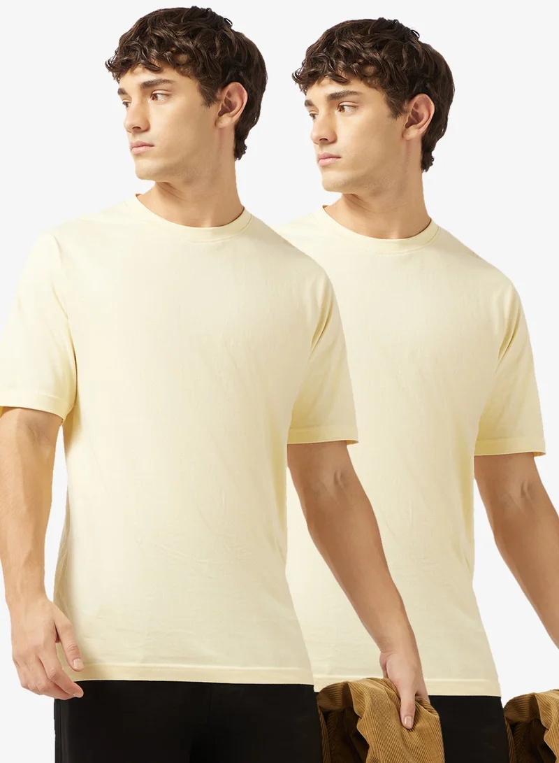 Pack of 2 Regular Fit T-Shirt