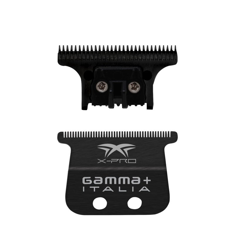شفرة حلاقة GAMMA البديلة XPro ثابتة من الكربون الأسود DLC عريضة مع مجموعة القاطع The One