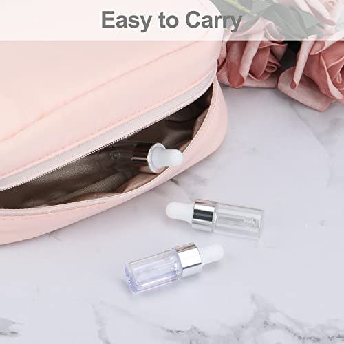 Wresty 15 Pcs Clear Glass Dropper Bottles Essential Oil Bottles Refill Sample Vials Aromatherapy Perfume Liquid Glass Bottles With Eye Dropper&Silver Lids (3ml) - Image 4