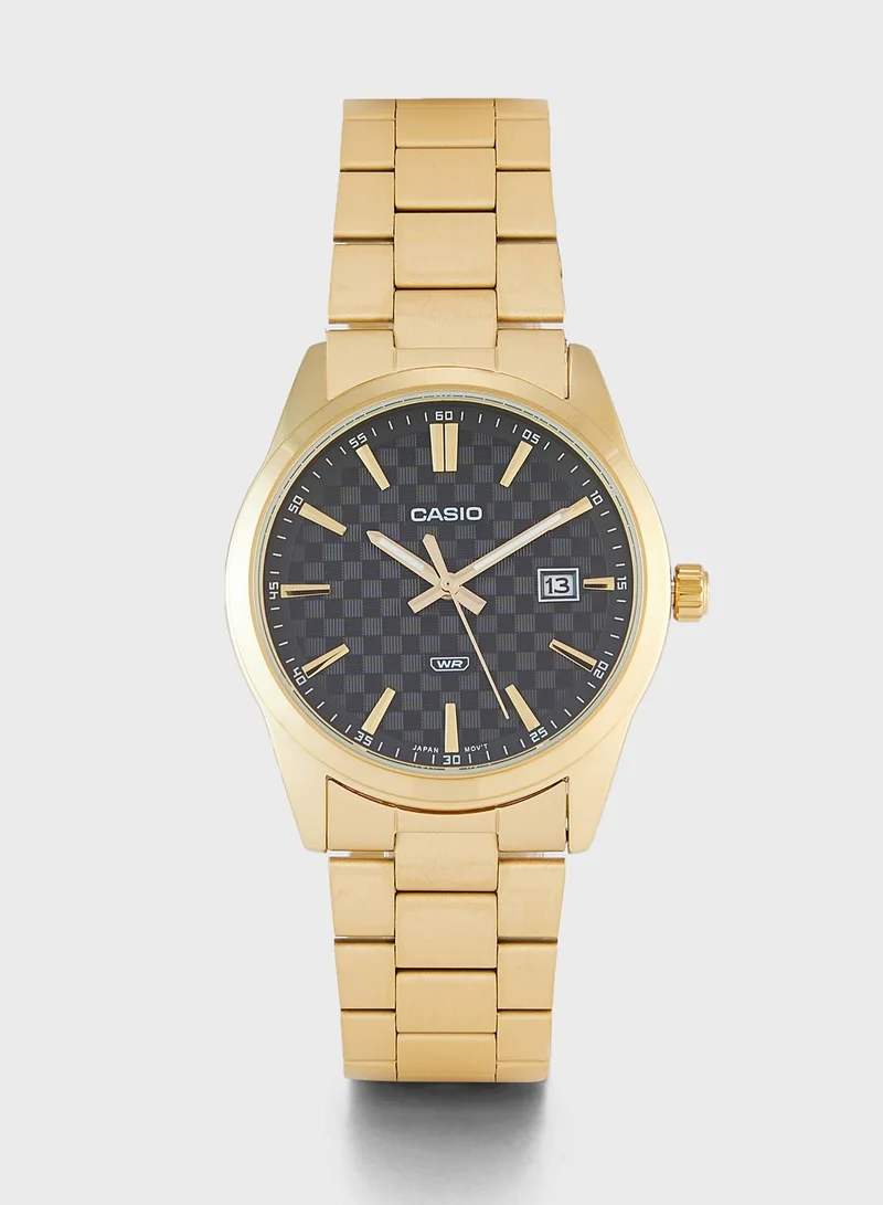 CASIO Mtp-Vd03G-1Audf Enticer Analog Watch