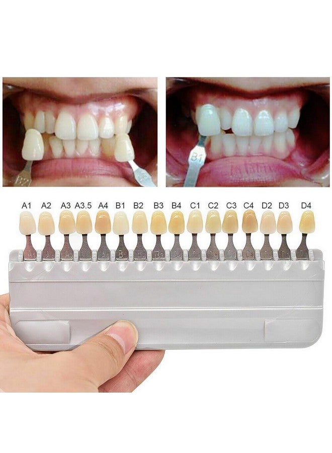 Jashem 16 Colors Teeth Whitening Shade Guide Porcelain Tooth Bleaching Shade Chart Dental Equipment for Professional or Household Oral Care - Image 2